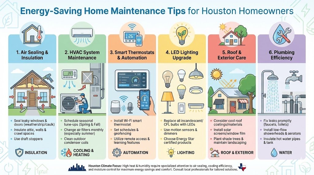 Energy-Saving Home Maintenance Tips for Houston Homeowners