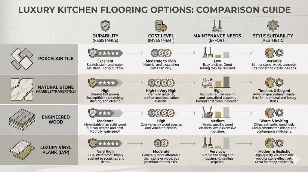 Kitchen Renovation Flooring Ideas That Add Luxury