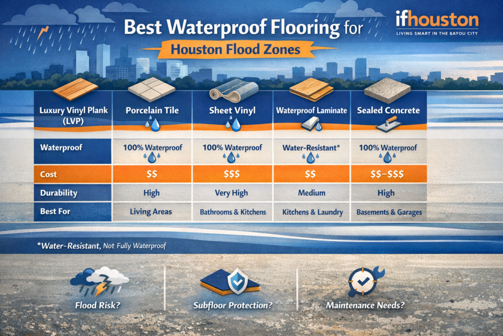 Houston Flood Zones Best Waterproof Flooring