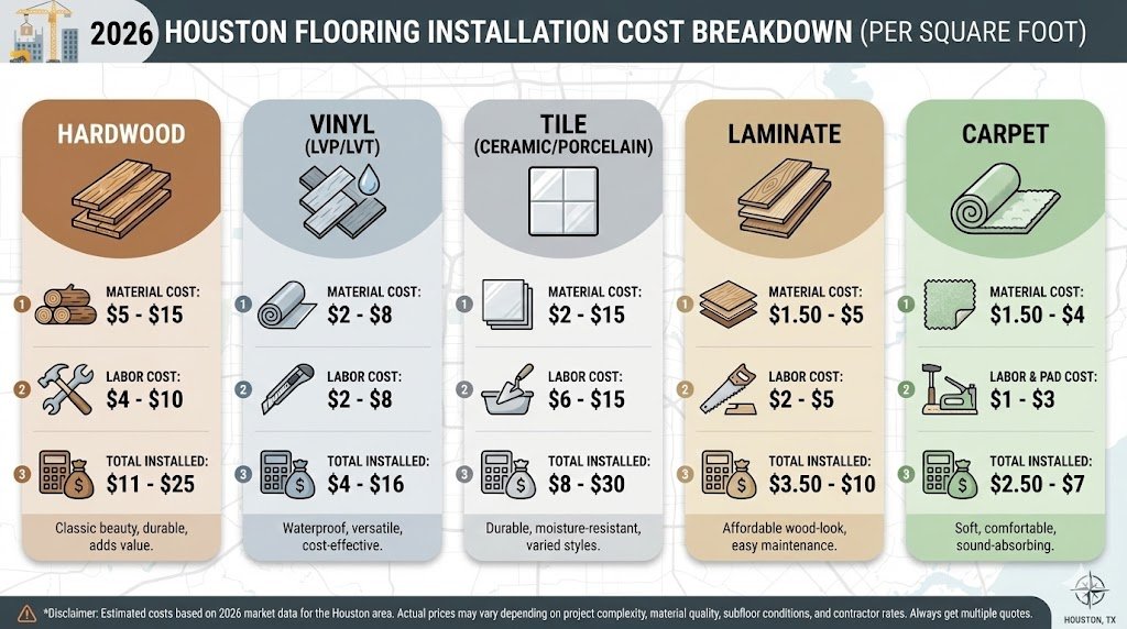 How Much Does Flooring Installation Cost in Houston